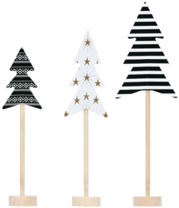 Pappersdekoration julgranar