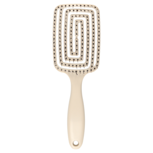 Hårbørste bred, buet paddelbørste, 7,5 x 23 cm