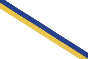 Presentband Sverigeband gul och blå, tyg