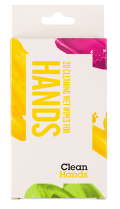 Rengöringsservetter för händer, 20-pack