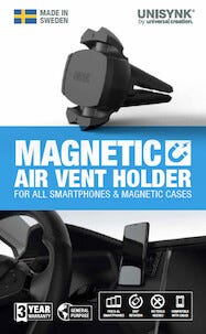 Unisynk Magnetic Air Vent Holder, magnetisk telefonholder