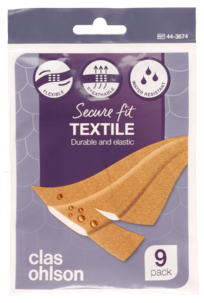 Tekstilplaster 9 stk/pk