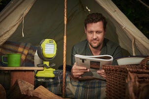 Ryobi arbeidsbelysning One+ 18 V RLCL18-0, batteridrevet