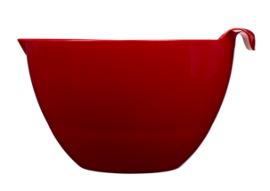 3 skålar med handtag och hällpip