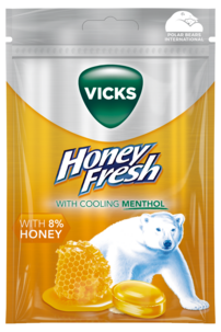 Vicks Honey Fresh & natural menthol, 72 g