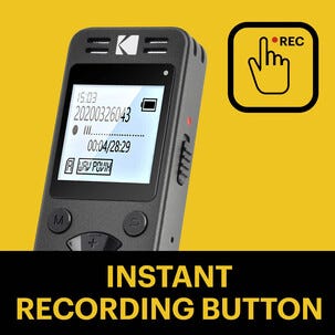 Kodak VRC350 diktafon oppladbar med USB-C