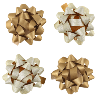 Gavesløyfe i papir 6,5 cm 4-pakning