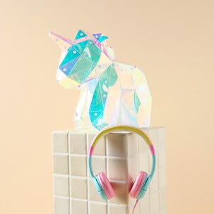 Enhörning LED dekorationsbelysning batteri 30 cm