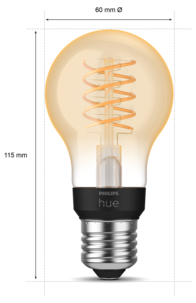 Philips Hue White E27 LED normalpære 7 W Bluetooth