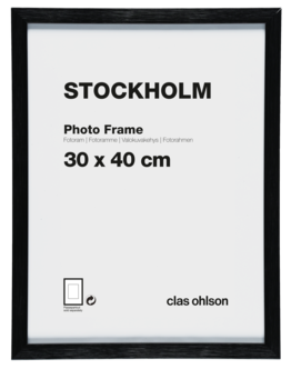 Valokuvakehys Stockholm, musta