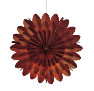 Northlight adventsstjerne i papp, blomster, 46 cm