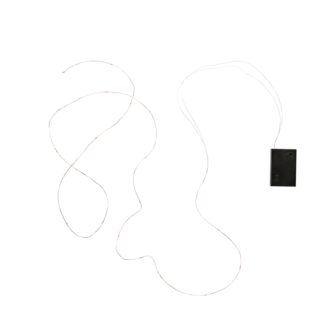 Batteridriven ljusslinga i metall, inomhus