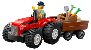 LEGO City Röd jordbrukstraktor med släp och får 60461, från 4 år