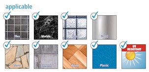 Tesa Smooz Pyyheteline itsekiinnittyvä, kromia