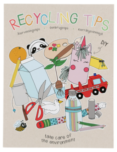 Pysselbok med klistermärken, Recycling Tips 