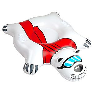 Puhallettava liukuri jääkarhu