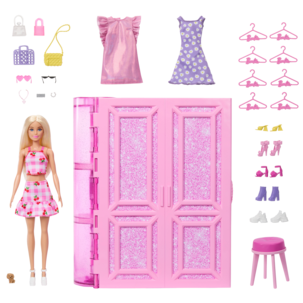 Barbie med drømmegarderobe, fra 3 år