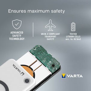 Varta Wireless powerbank trådlös 15 000 mAh