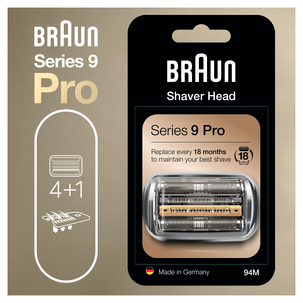 Braun 94M Series 9 Pro, rakhuvud silver 