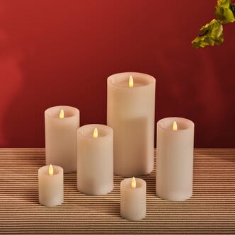 Blockljus LED uppladdningsbart, 5 x 6,5 cm, 2-pack
