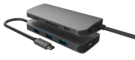 USB-C dockningsstation 7-i-1