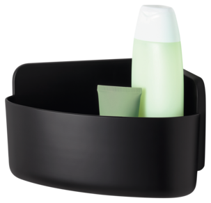 Tesa Lavaa Suihkukori kulmaan, itsekiinnittyvä, musta