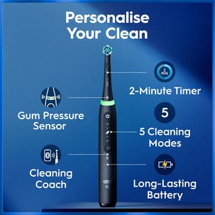 Oral-B iO5 Duo eltandborste , 5 borstlägen, 2-pack