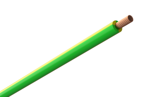 Amokabel RQ-kabel 6 mm², gul/grønn, 5 meter