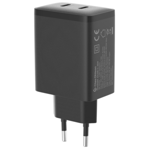 Lader USB-C 2 porter GaN PD, 45 W