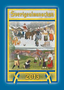 Väggkalender Sverigealmanackan 2013