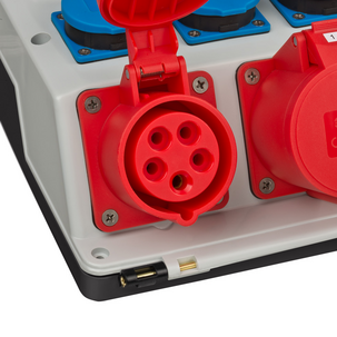 Brennenstuhl byggstrømsentral med jordfeilbryter, bærbar, IP44