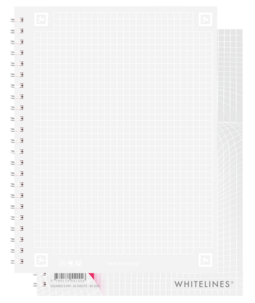 Whitelines kollegieblock A5 rutat