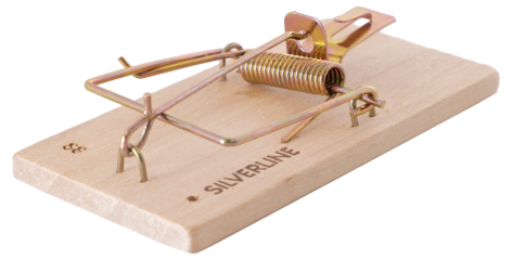 Silverline Battler M4 musfälla trä, 4-pack