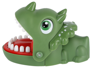 Dino fingerspill med bitende kjever, fra 3 år