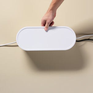 Kabellåda plast, sladdgömma för kablar och grenuttag