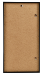 Svart spegel med träram, för vägg, avlång, 80x40 cm