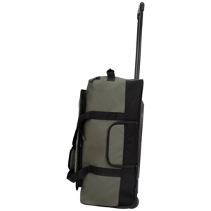 Duffelbag koffert med hjul, utvidbar, grønn