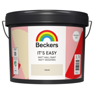 Beckers Its Easy Matt väggfärg inomhus, 2,7 liter