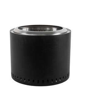 Bærbar båltønne med grillrist, utendørs, 49 x 40 cm