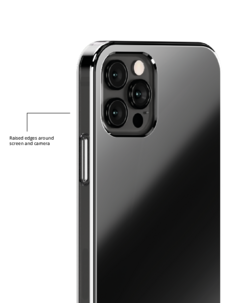 Holdit Mirror MagSafe mobilskal iPhone 12/12 Pro, svart