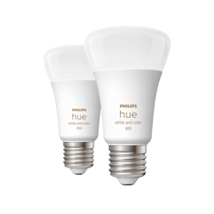 Philips Hue WCA E27 LED-pære, 9 W, Bluetooth, 2-pakning