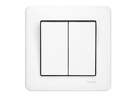 Strömbrytare dubbeltrapp Schneider Exxact
