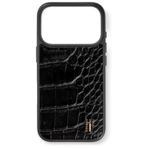Ideal of Sweden Black Croco iPhone 18 Pro / iPhone 17 Pro  mobilskal, svart