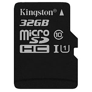 MicroSDHC/-SDXC minneskort Klass 10, Kingston