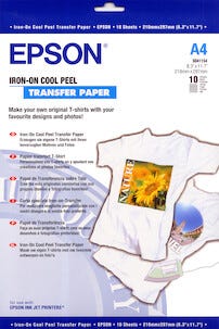 Epson Iron-on Cool Peel Kuvansiirtopaperi A4, 10 arkkia