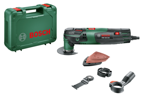 Bosch PMF 250 CES multikutter med tilbehør
