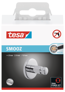 Tesa Smooz Pyyhekoukku itsekiinnittyvä, kromia