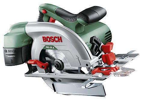 Bosch PKS 55 A cirkelsåg med sågklinga, 1200 W