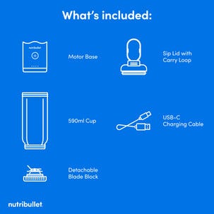 Nutribullet Flex Portable Blender, batteridriven