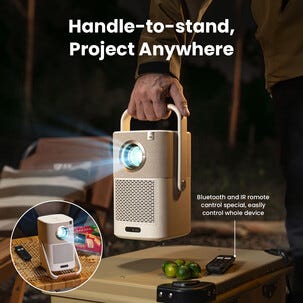 Yaber T2 Plus portabel projektor med Google TV